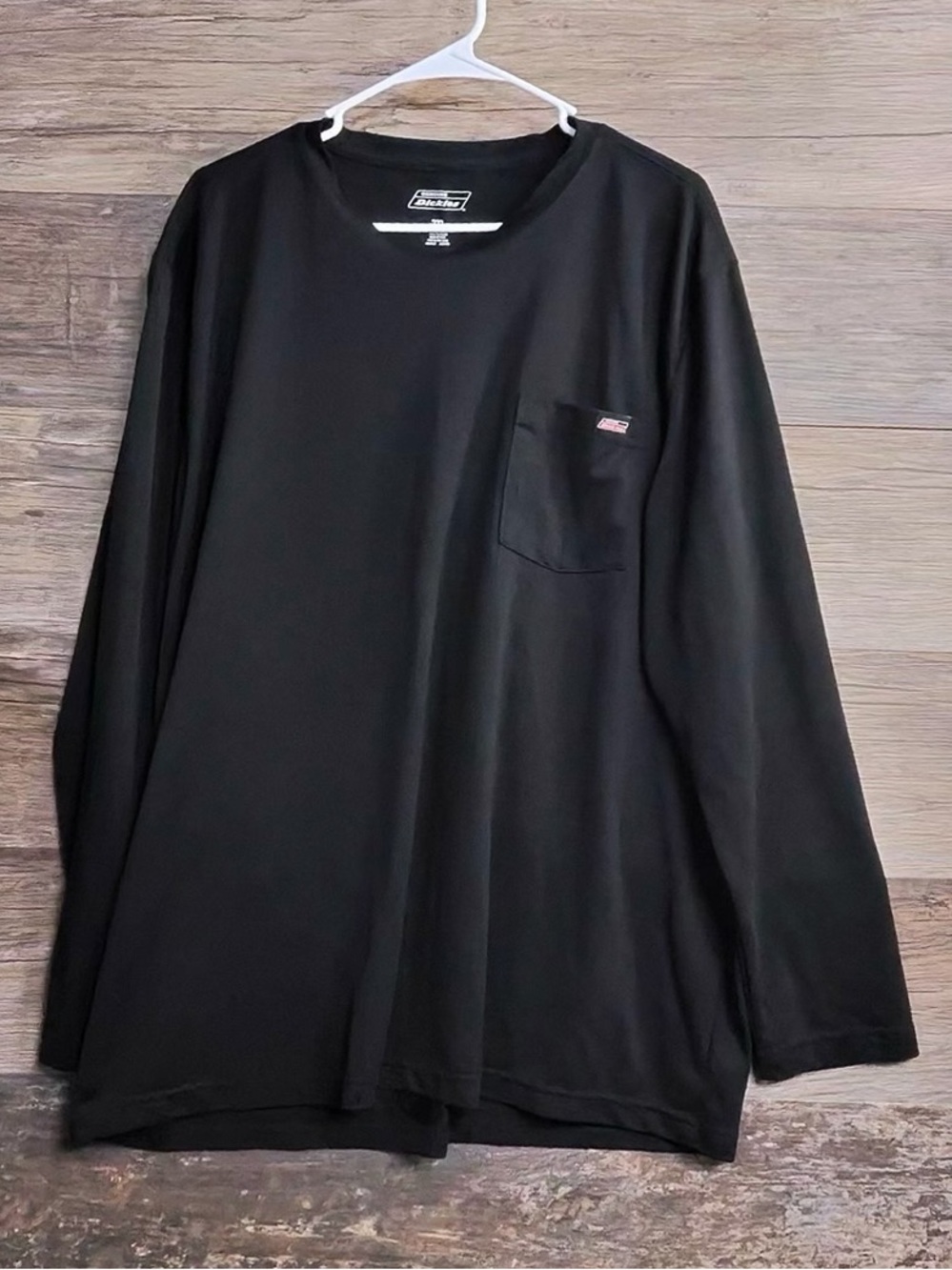 Dickies Black Long Sleeve Pocket Tee